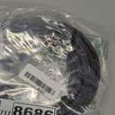 Black Rubber Weather Stripping Door Seal Strip, D Shape Door Weather Seal Strip, Self-Adhesive Soundproofing Frame Insulation Tape for Doors Frame/Window Seal,Blocks Cold Drafts Noise (23 feet)