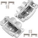 Front or Rear Brake Caliper Kit Right + Left Assembly w/Bracket 18-B4728 18-B4729 Compatible for Chevy Avalanche Silverado Suburban Escalade 1999-2013 (Set of 2)