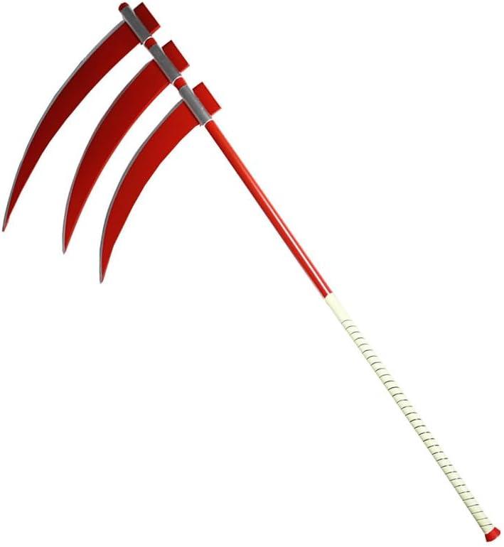 71" Fantasy Foam Scythe Sword for Hidan's Triple-Bladed Foam Scythe for Cosplay, Costume for Halloween, Xmas Gift, 71 inches x 29.5 inches