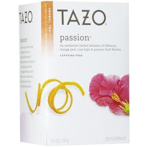 Tazo Passion Herbal Tea Filterbags, 20 Count