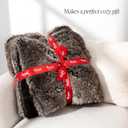 Bare Home Faux Fur Blanket - Ultra-Soft Luxurious - Cozy Warm Blanket for Couch, Sofa, Chair, Bed - Fuzzy Fluffy Super Soft - Decorative Bed Blanket, 60x47 inches (Throw, Blush)