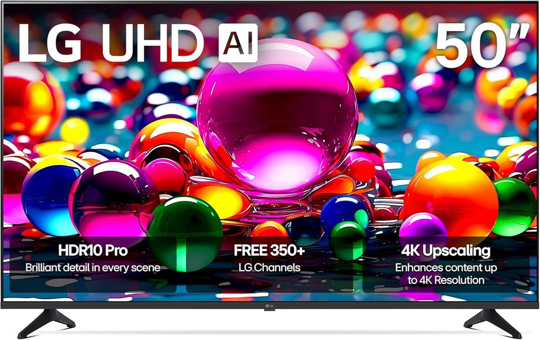 LG 50UA7700P 50 inch Class UA77 Series LED AI 4K Smart webOS TV (2025)