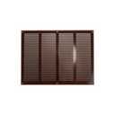Repa Market Brown Air Vent Cover 16" x 12" Inch (Outer Dimensions) - Steel Return Air Grilles - for Ceiling and Sidewall - HVAC - with Protection Screen (15.74" x 11.81" Inch)