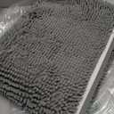 Bathroom Rugs 35x24inch, Extra Soft Absorbent Chenille Bath Rugs, Rubber Backing Quick Dry, Machine Washable Bath Mats for Bathroom Floor, Tub and Shower, Home Decor Accessories, Light Grey