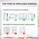 Portable Air Conditioner Universal Window Seal Kit with Adjustable Connector,Tumble Dryer,3m(118),4m(158),5m(197) Available,Air Exchange Guards with Zip and Adhesive Fastener (400cm(158))