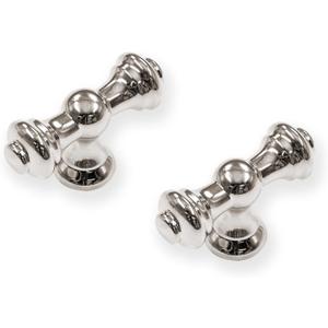 khtumeware 10 Pack Polished Nickel Cabinet Knobs Round Drawer Knobs Kitchen Cabinet Hardware Zinc Mushrooms Knobs for Dresser Drawers.