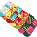 7 Days of the Week Gift Box 7 Pairs Kids Girls Novelty Soft Crew Socks for Sports Running Athletic Gifts