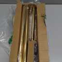 YNL Shower Curtain Rod 34-82 Inches, Non-Slip, Never Rust, No Drill Tension Curtain Rod for Bathroom & Window Stainless Steel Shower Rod, Brushed Gold