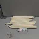 NONNO & ZGF 10 Pack Flameless Taper Candles, Ivory Wax Coverd, 11-Inch, LED Battery Flickering Bright Candle with 2 Remote Controls, Timer, for Wedding, Family Dinner, Party, Festive or Home Decor