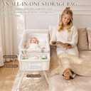 Baby Bassinet Bedside Crib for Newborn 4-in-1 Baby Bassinet Bedside Sleeper