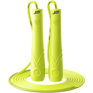 Kids Jump Rope for Children-Adjustable Speed Skipping Rope with Dual Bearings, Segmented Anti-Tangle Cord, Silicone Handles, Indoor Outdoor Fitness Toy for Boys & Girls