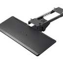 Monoprice Adjustable Ergonomic Keyboard Tray – With a 26.4 x 10in Full Size Platform, Extends Min 18.2in / Max 30.8in, Black - Workstream Collection