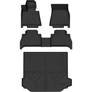 Auxko All Weather Floor Mats Cargo Mat Fit for BMW X5 2019-2025 2026 TPE Liners Accessories All Season Guard Odorless Anti-Slip Floor Mats Cargo Mat for BMW X5 2019 2020 2021 2022 2023 2024 2025 Black