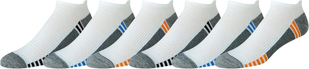 Amazon Essentials Men's Breathable Low Cut Tab Ankle Socks, Performance Zone, Comfortable Cushion Athletic, 6 Pairs