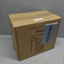 5 Gallon Bathroom Trash Can with Lid, Automatic Motion Sensor White Trash Can, Touchless Slim Waterproof Garbage Bin for Kitchen, Bedroom, Office, and Bathroom