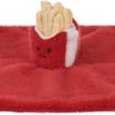 Apricot Lamb French Fries Soft Loveys for Babies, Security Blanket for Baby Boy and Girl, 14x14 Inches for Infant and Toddlers