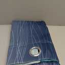 Estelar Textiler Teal and Navy Blue Blackout Curtains for Boys Bedroom, Full Room Darkening Grommet Ombre Curtains for Living Room, Thermal Insulated Light Blocking Gradient Drapes, 42Wx63L, 2 Panels