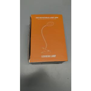 Clip on Desk Lamp with Clamp for Reading Home Office, 360 Ajustable Clip Light for Bed Headboard, Bedside or Desk with 10 Dimmable Brightness 3 Eye-Care Color Modes