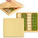 Silicone Baby Food Storage Container with Lid - 26.4oz Freezer Safe Stackable Meal Prep Containers for Baby Puree, Homemade Food & Snacks - BPA Free, Microwave & Dishwasher Safe (Yellow)