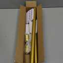Heavy Duty Curtain Rods for Windows 28 to 48 Inch, 1 inch Diameter Long Curtain Rod with Brackets,Adjustable Gold Curtain Rod for Living room,Bedroom(Gold,30" to 60")