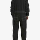 Mens Denim Work Coveralls with Hood Heavy Duty Work Jumpsuit Loose Fit Coverall Hi Viz Mechanic Jeans Overalls, M