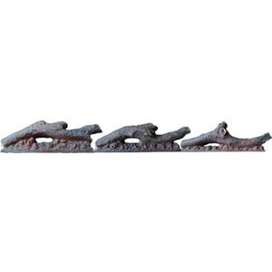 Electric Fireplace Wall Fireplace Recessed Electric Fireplace Synthetic Resin Decoration Electric Transparent Logs Flame for 36 inch Indoor Electric Fireplaces 3Pieces