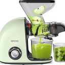 Slow Masticating Cold Press Juicer Machines for Fruit Vegetable, Juice Yield Maker Extractor, Quiet Motor Anti-Clog System (Green)