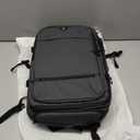 Vacuum Seal Backpack for Travel with Pump, 60L Expandable Backpack with Detachable Vacuum Compression Bag Waterproof Carry On Large Travel Bag for Airline Laptop Backpack with Shoe Compartment Gray