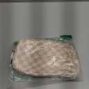 Embla Makeup Bag Travel Cosmetics Pouch and Toiletry Bag, Nylon Zipper Pouch Purse, Cute Make Up Organizer Storage Tote for Women Girls, Travel Skincare Case, Small Makeup Case, Sand Checkered, Beige