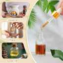 Didaey 100 Pcs Mini Glass Oil Dropper Bottle Bulk, Clear Essential Small Empty Bottles Sample Containers Perfume Liquid Vials with Cap for Traveling (15 ml,Gold)