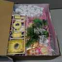 JUKUDAHU Villa Playset for Girls Ages 3-7, 4-Story 12 Room House with 2 Dolls, Furniture and Accessories, Indoor Playset Girls Toys for Ages 6-8, Pretend Toddler Toy, Birthday Gifts for Kids 4-8