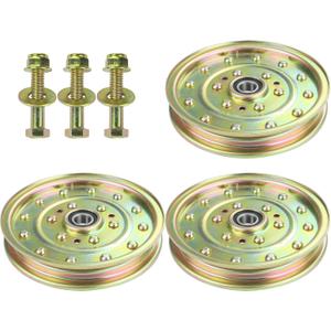 3 Pack 1-633109 Pulley Replaces Exmark 1-633109 Idler Pulley Toro Pulley Part # 132-9424 Exmark 126-7685 Idler Pulley Exmark 116-4667 Idler Pulley Toro 132-9424 Toro 1-633109 Idler Pulley