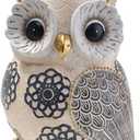 Oinas Cute White Owl Statue & Figurines for Home Decor - Adorable Gifts for Owl Lovers