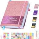 Undated 12 Month Planner Hardcover (5.5x8.5") - Weekly & Monthly Academic Life Organizer, Productivity Journal, Thick Paper, Sticker, Bookmark, Pen Loop(Pink)