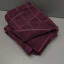Superior 100% Cotton Bathmat Set, Bath Mats, Bathroom Decor, Shower, Bathtub Essentials, Home Accessories, Small Washable Rug, No Backing, Heavyweight, Nora Collection, Set of 2, 22" x 35", Plum