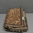 LIVEBOX Modern 3x5 Jute Outdoor Patio Rug, Washable Rugs for Entryway Porch, Tropical Floral Boho Farmhouse Carpet, Non Slip Front Door Mat for Outdoor Indoor Entryway Guestroom Decor (Beige 3'x5')