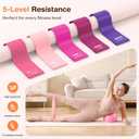 Pilates Kit 13Pcs Home Pilates Essentials Workout Kit with 13" Ring, 10" Ball and Resistance Bands for Women at Home Pilates Equipment Set for Beginners (Medium, pink)