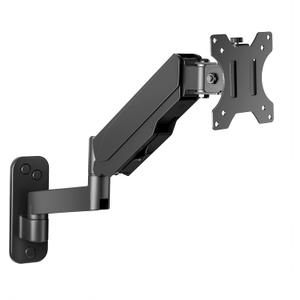 Monitor Wall Mount for 17-32 inch Flat/Curved Screen, Computer Monitor Wall Mount Arm Holds up to 17.6lbs, Tilt, VESA 75x75/100x100 mm