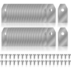 2 x Replacement Blades for Segway Navimow i105N, i108N, i110N, H500N, H800N, H1500N, H3000N, Stainless Steel Robotic Lawn Mower Blades 36pcs Silver