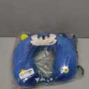 Superhero Travel Pillow for Kids & Adults with Sleep Eye Mask, Memory Foam U-Shaped Neck Pillow with Washable Cover, Soft Head Support Travel Accessories for Airplane Car Train Bus Recline, Royal Blue