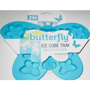 JOIE ~ Butterfly Shaped Silicone Ice Cube Tray-Aqua Blue- BPA Free~12 Cavities