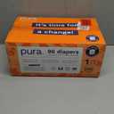 Pura Hypoallergenic Diapers, Size 1 (4-11lbs), Newborn, Totally Chlorine Free, Wetness Indicator, Suitable for Sensitive Skin, Soft Organic Cotton Comfort, Overnight, 3 Packs of 32 (96 Baby Diapers)