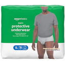 Amazon Basics Maximum Absorbency Incontinence Underwear for Men with Leak Protection and Odor Control, X-Large, 16 Count (Pack of 3)