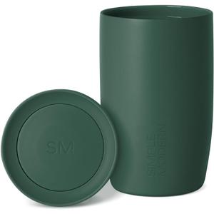 Simple Modern Travel Coffee Mug Tumbler with 360 Lid | Ceramic-Lined Insulated Stainless Steel Cold Brew Iced Coffee Cup | Gifts for Women Men Her Him | Voyager Signature | 12oz | Forest