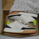 ECCO Mens Street Court Lace (7-7.5, Peat/White/Lime Punch)