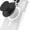 PopSockets Phone Grip for MagSafe, Magnetic Holder, Phone Stand, Black - Black