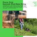 A Anleolife 3-Pound Heavy Duty Sawtooth 140-mil-by-328-ft Dual Core String Serrated Trimmer Line Spool for Walk Behind Wheeled Mowers with Built-in Line Cutter