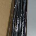 KAMANINA Black Curtain Rod 32 to 58 Inch(2.6-4.8ft), Adjustable Curtain Rods for Windows 28 to 48 Inch, 3/4 Inch Splicing Drapery Rods with Twisted Cage Finial