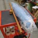 HERA'S PALACE 7ft Heavy Duty Beach Umbrella with Sand Anchor, Fringe Umbrella for Sand, UV 50+, Patio Umbrella with Tilt Pole for Garden Pool Backyard (Sky Blue)