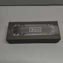 Modern Design Wood Pepper Grinder, 8 Inch Wooden Pepper Mill, Adjustable Coarseness Manual Peppermill, Innovative Starry Black Refillable Peppercorn Crusher with Steel Rotor, Gift, Personal, AE1